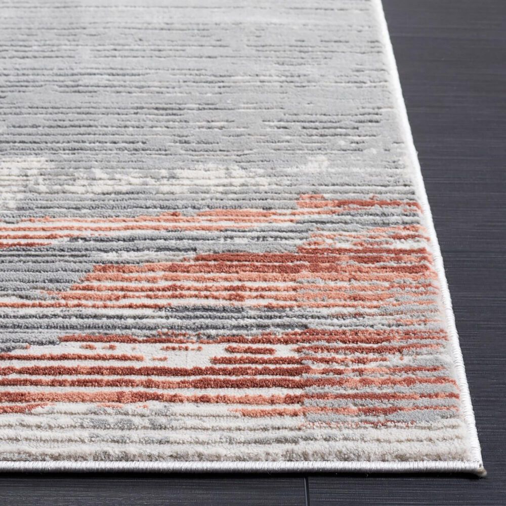 Safavieh Invista 8&#39; x 10&#39; Light Grey and Rust Area Rug, , large