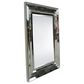 Garber Collection 81" Glass Modern Floor Mirror in Silver, , large