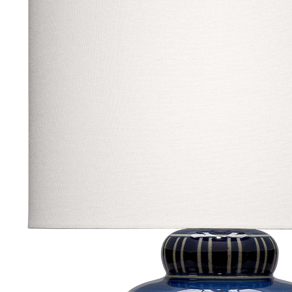 Splendor Living Colchester Table Lamp in Navy and White, , large