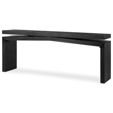Four Hands Matthes Console Table in Aged Black Pine, , large