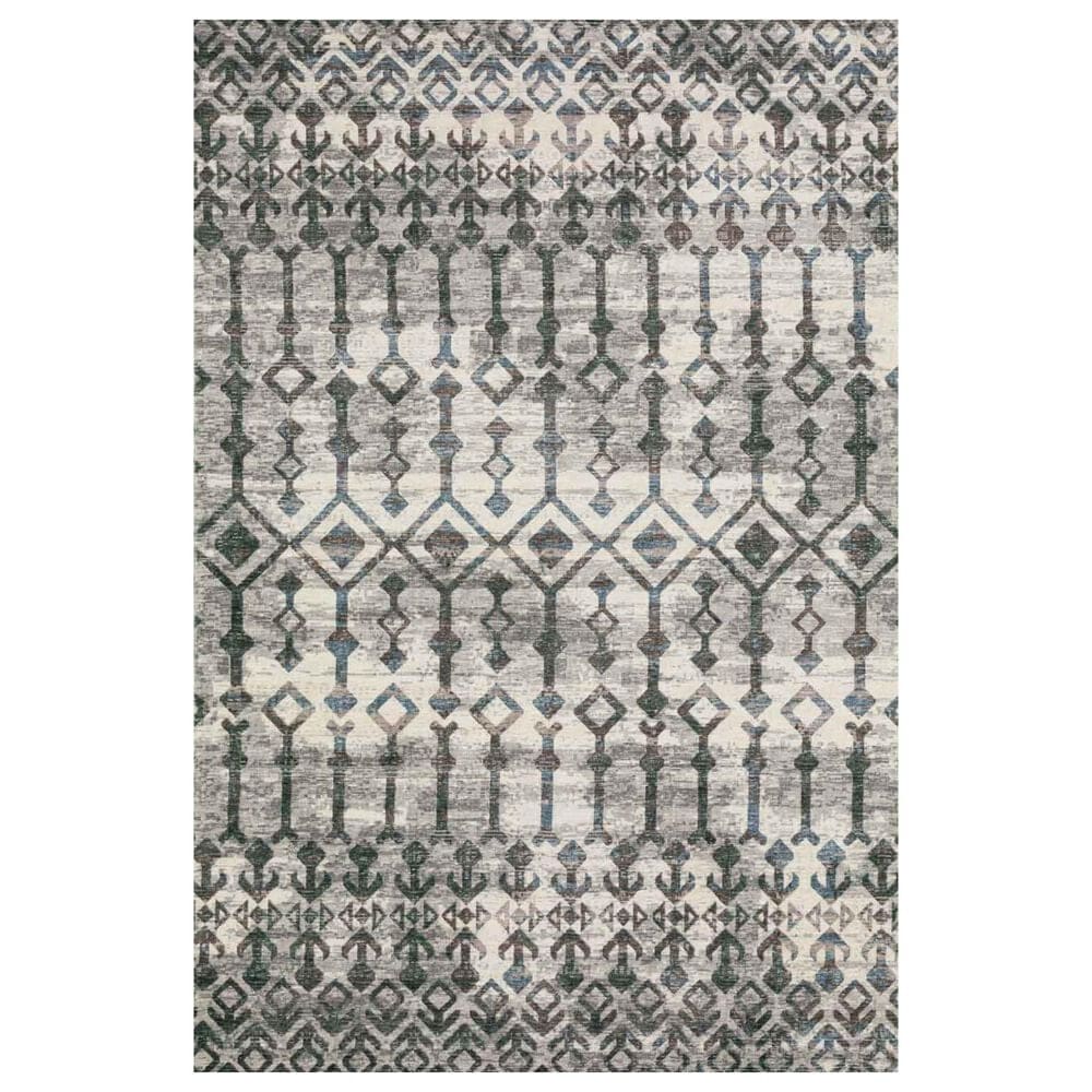 Dalyn Rug Company Brisbane BR8 5" x 7"6" Silver Area Rug, , large