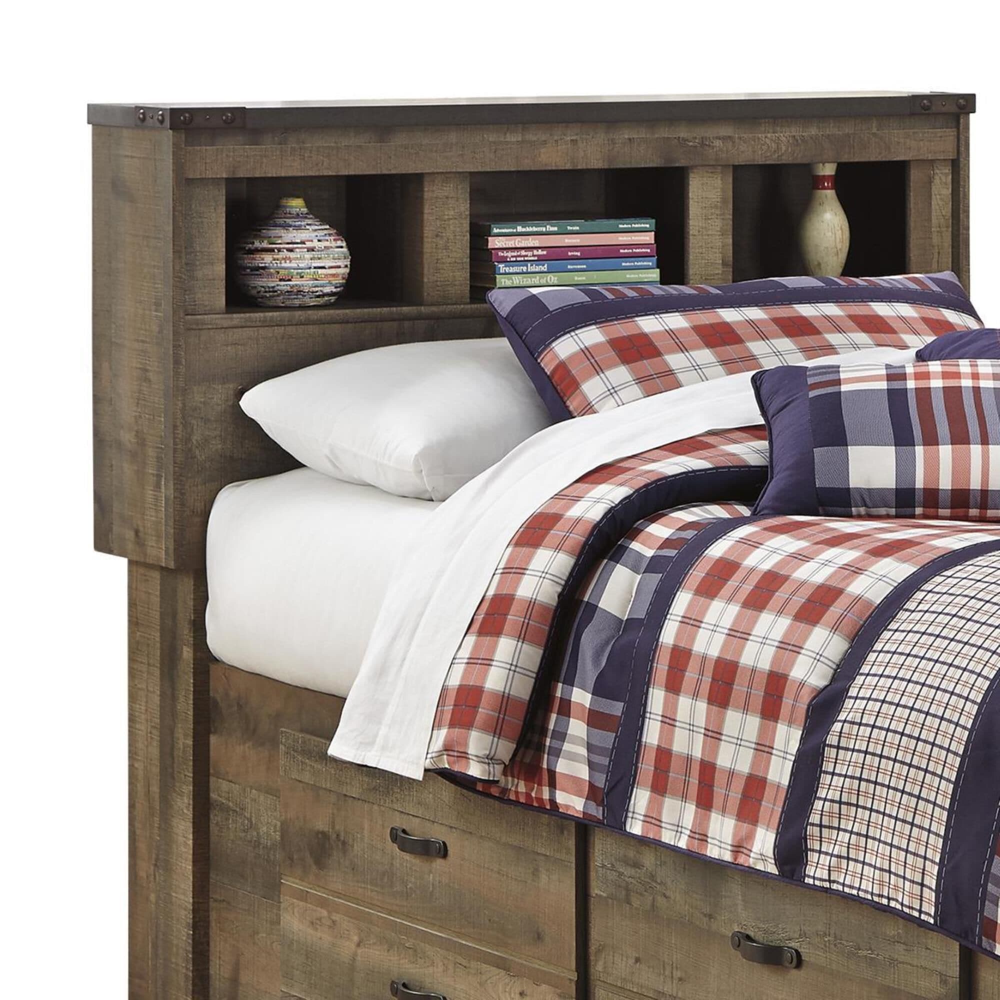 trinell bookcase bed