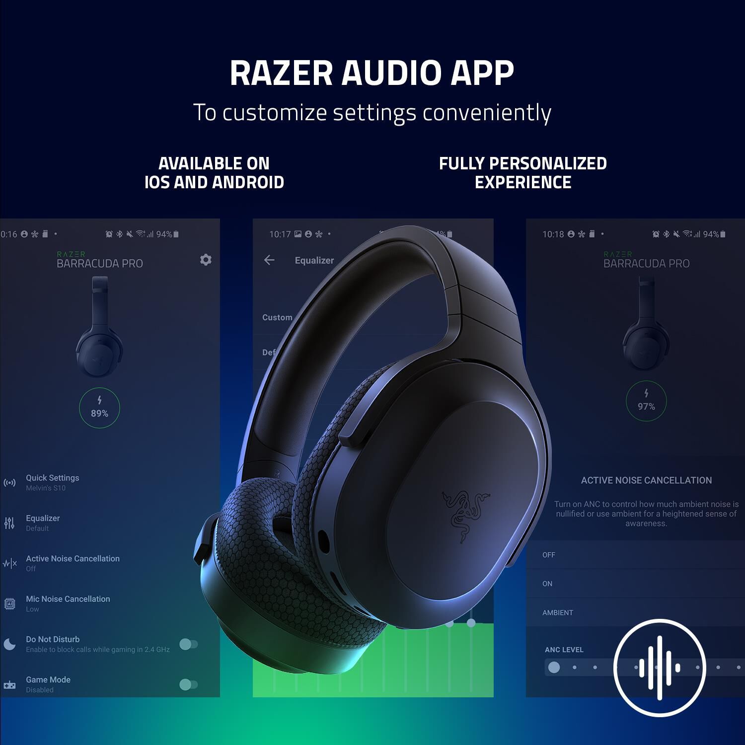 Razer Barracuda X Wireless Gaming Headset in Black NFM