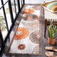 Safavieh Cabana CBN676C 2"2" x 9" Beige and Orange Indoor/Outdoor Performance Runner, , large