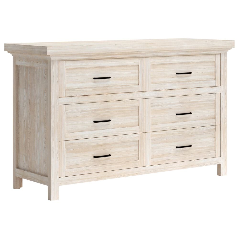 Eastern Shore Westfield 6-Drawer Dresser in Brushed White, , large