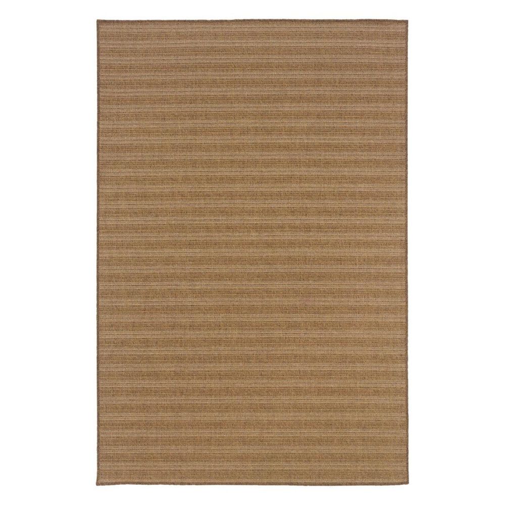 Oriental Weavers Karavia 001X3 2"5" x 4"5" Tan Outdoor Rug, , large