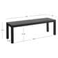 Linon Home Decor Holland Outdoor Bench in Black, , large
