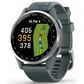 Garmin Approach S44 43mm Golf Smartwatch Silver Aluminum Bezel Case with Twilight Silicone Band, , large