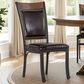 Linon Home Decor Franklin Side Chair in Black and Umber Brown, , large