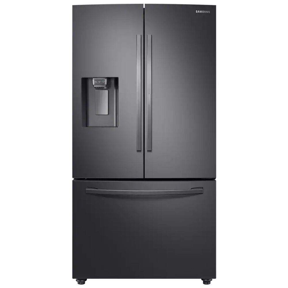 Samsung 28 Cu. Ft. 3-Door French Door Full Depth Refrigerator with Food Showcase in Black Stainless Steel , , large