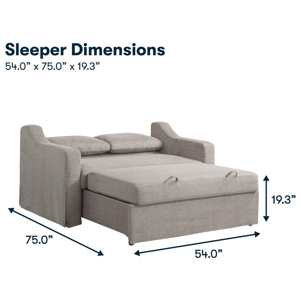 Lifestyle Solutions Haddington Convertible Loveseat in Flax, , large