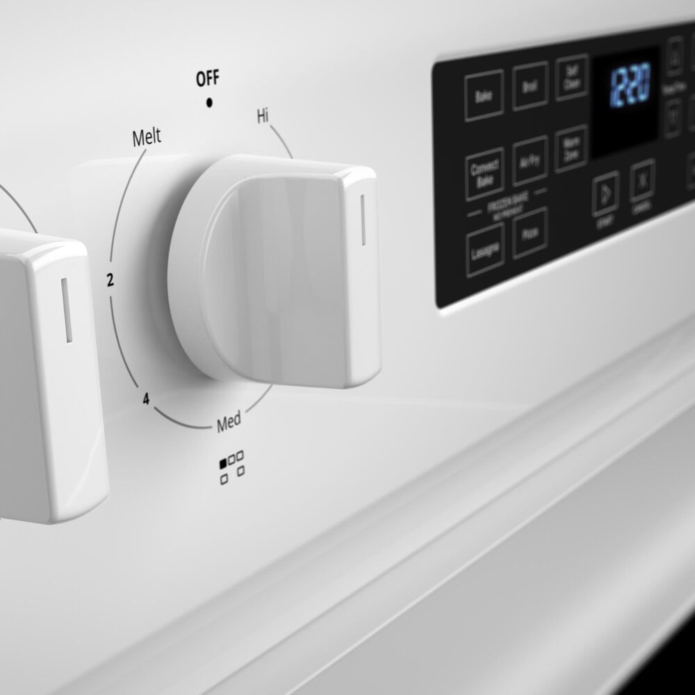 Whirlpool 5.3 Cu. Ft. Electric Range 5-in-1 Air Fry Oven in White, , large