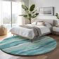 Dalyn Rug Company Pacifica PA6 8" Round Turquoise Area Rug, , large
