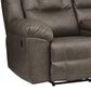 Ashley Lowilla Manual Double Reclining Loveseat with Console in Driftwood, , large