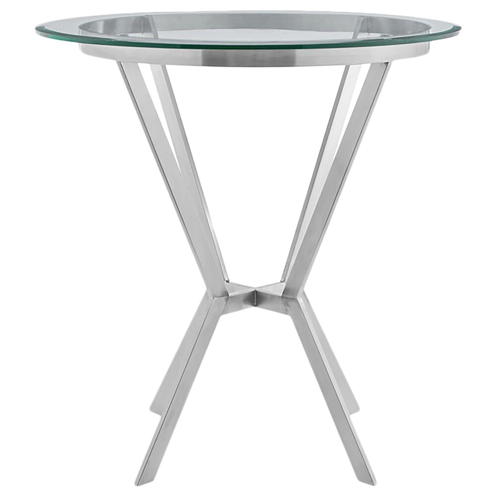 Blue River Naomi Bar Table in Brushed Stainless Steel, , large
