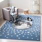 Safavieh Carousel 4" x 6" Light Blue and Grey Kids Area Rug, , large