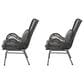 Hearth and Haven Tapscott Patio Club Chair with Dark Gray Cushion in Grey (Set of 2), , large
