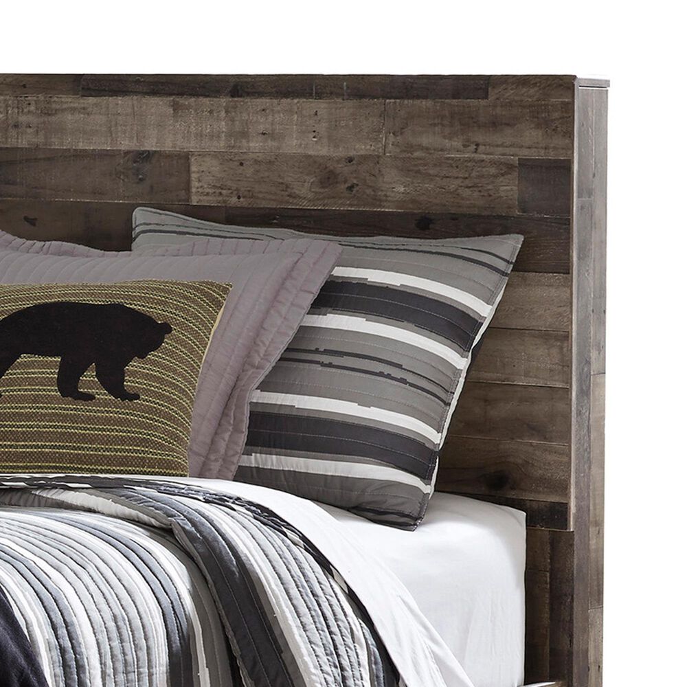 Ashley Derekson Twin Panel Bed with 2 Storage Drawers in Multi Gray, , large