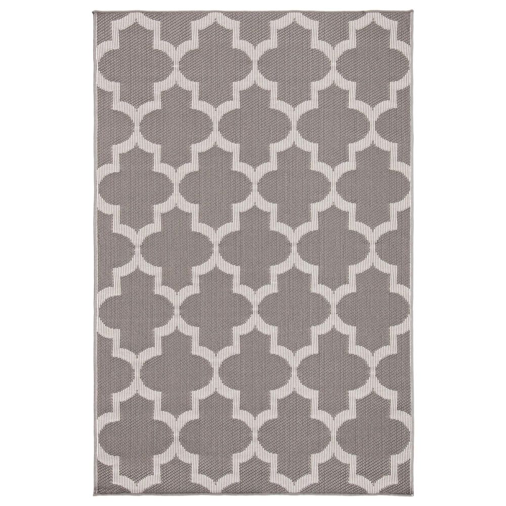 Safavieh Bermuda BMU804F 4" x 6" Grey and Ivory Indoor/Outdoor Area Performance Rug, , large