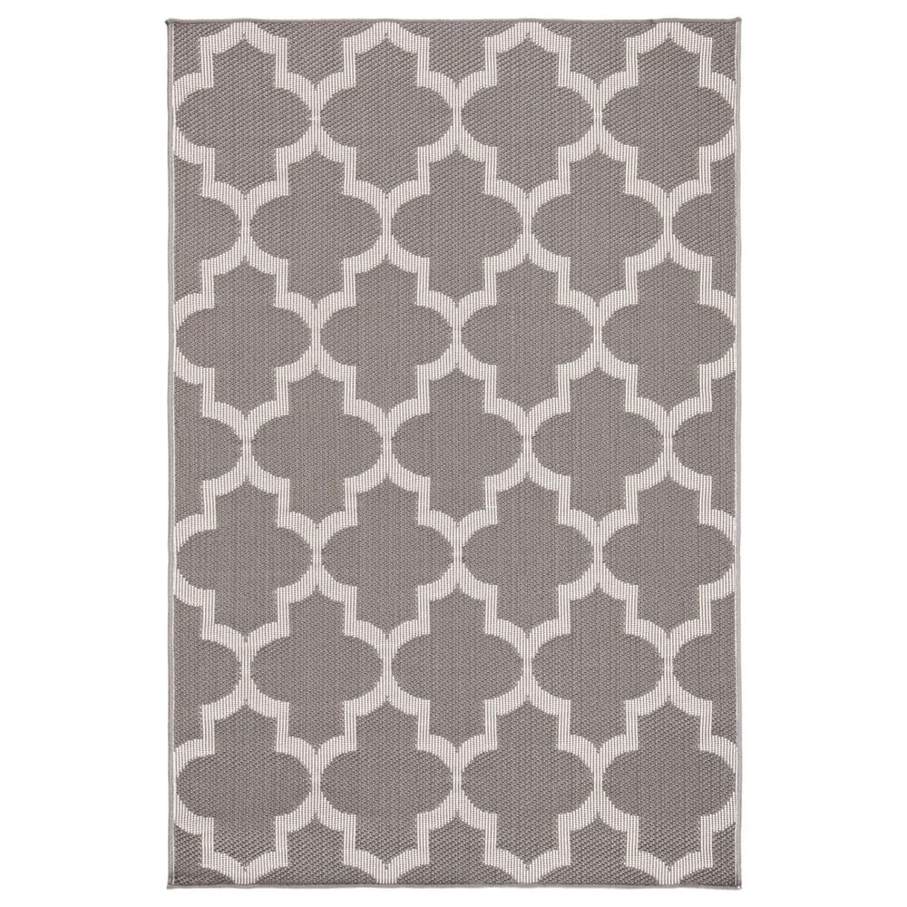 Safavieh Bermuda BMU804F 4" x 6" Grey and Ivory Indoor/Outdoor Area Performance Rug, , large