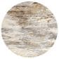 Feizy Parker 7"9" Round Beige and Blue Area Rug, , large