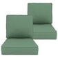 Sunwell Garden 4" Thick Outdoor Cushion Set in Green (Set of 2), , large