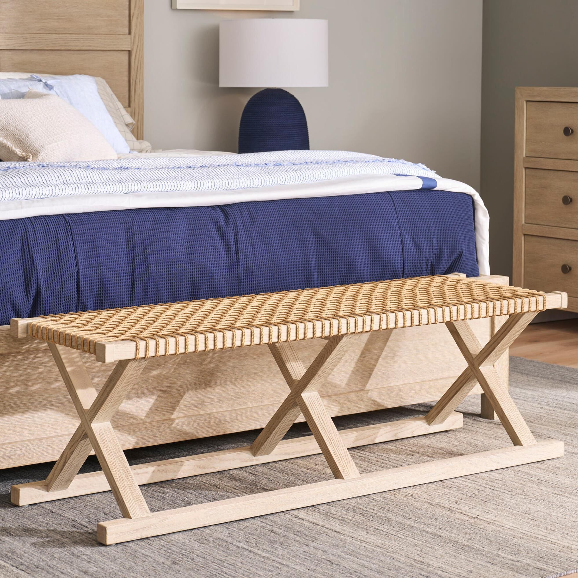 Furniture Worldwide Oasis Bench in Dockside