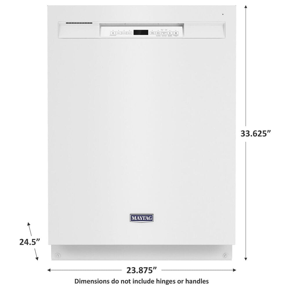 Maytag 24&quot; Built-In Pocket Handle Dishwasher with 50 Decibel in White, , large