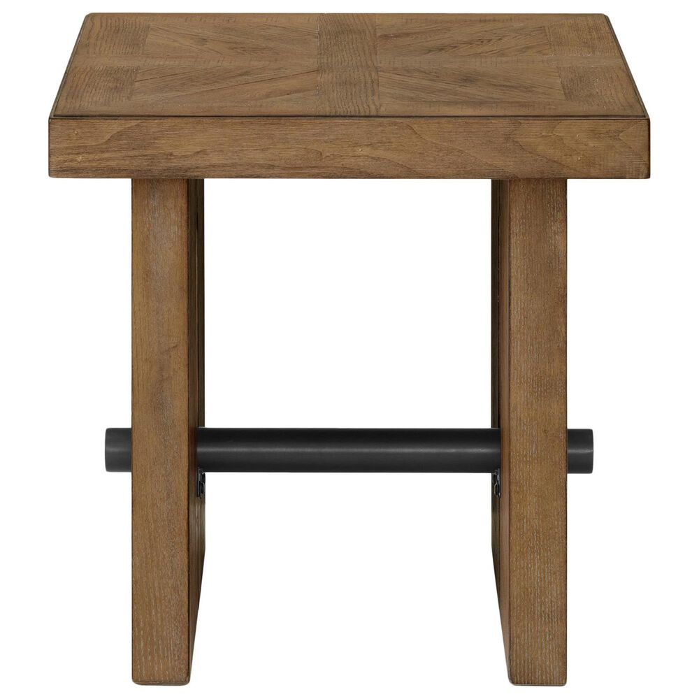Hawthorne Furniture Landmark End Table in Weathered Oak, , large