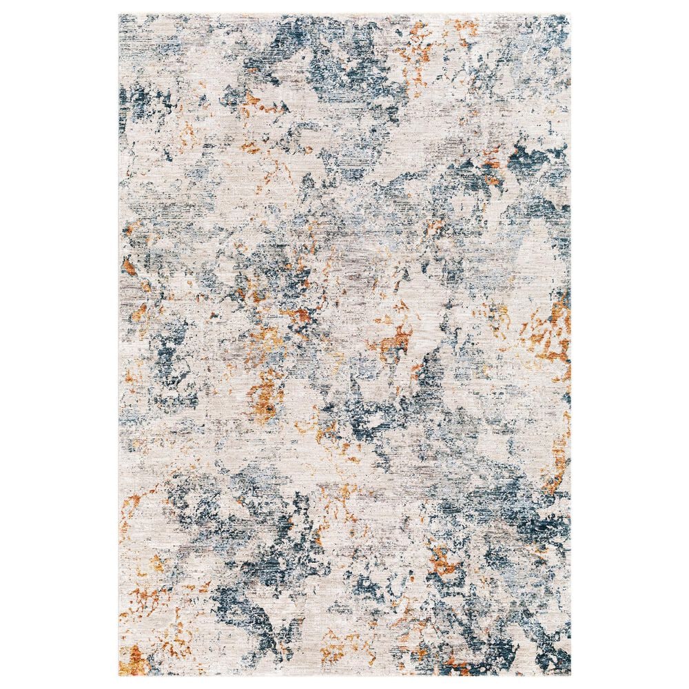 Surya Laila LAA-2315 2" x 3" Teal, Sage, Orange, Saffron, Gray and Cream Area Rug, , large