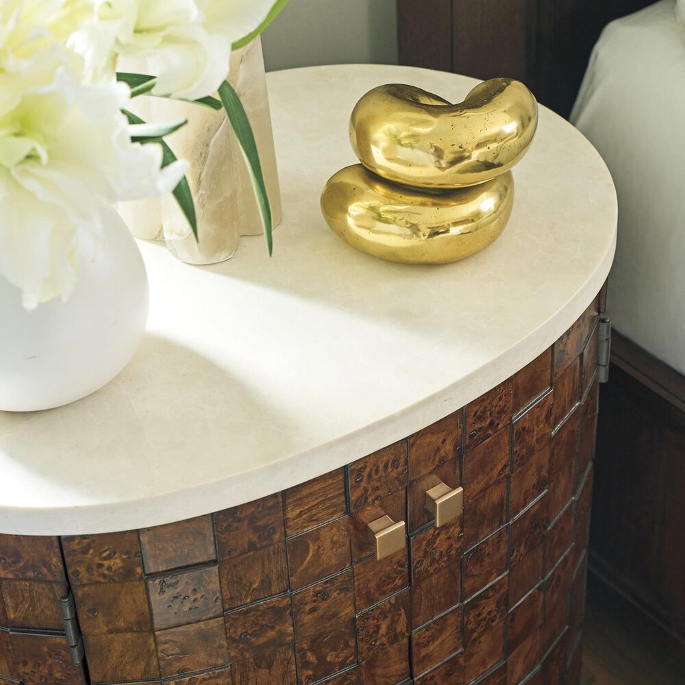 Lexington Home Brands Rendevous Morella 2-Door Nightstand in Chester and Bulgari Beige, , large