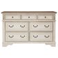 Ashley Realyn 5-Piece Queen Upholstered Bed Set in Chipped White, , large