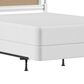 Richlands Furniture Melanie Queen Poster Panel Wood Headboard and Frame in White, , large