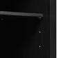 HOMLUX 54" Kitchen Island with Sliding Barn Door in Black, , large