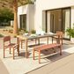 Zuo Modern Kata Outdoor Dining Table in Gray and Brown - Table Only, , large
