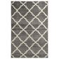 Central Oriental Terrace Tropic Taza 9"10" x 12"10" Stone and Snow Area Rug, , large