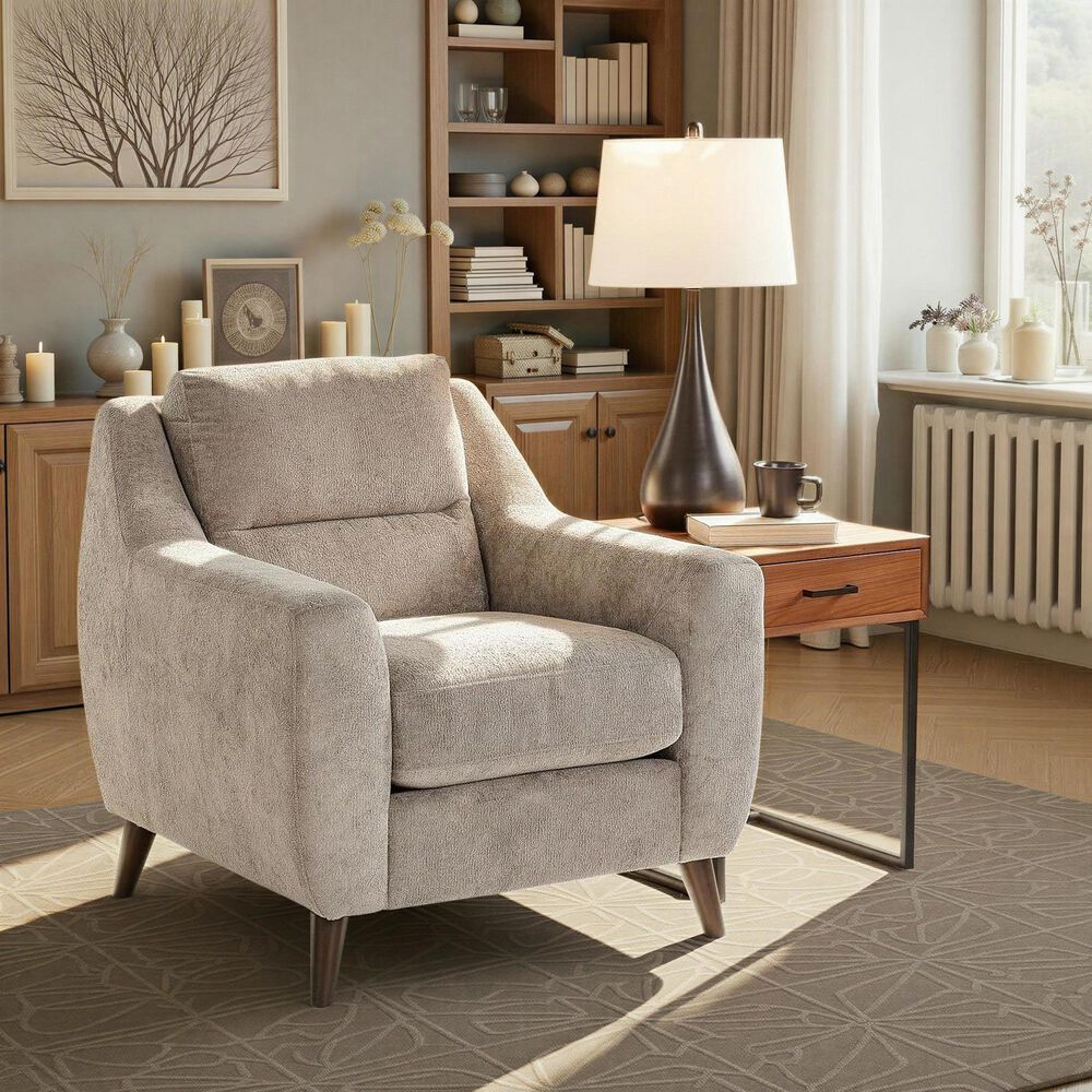 LumiSource Carly Accent Chair in Pewter, , large