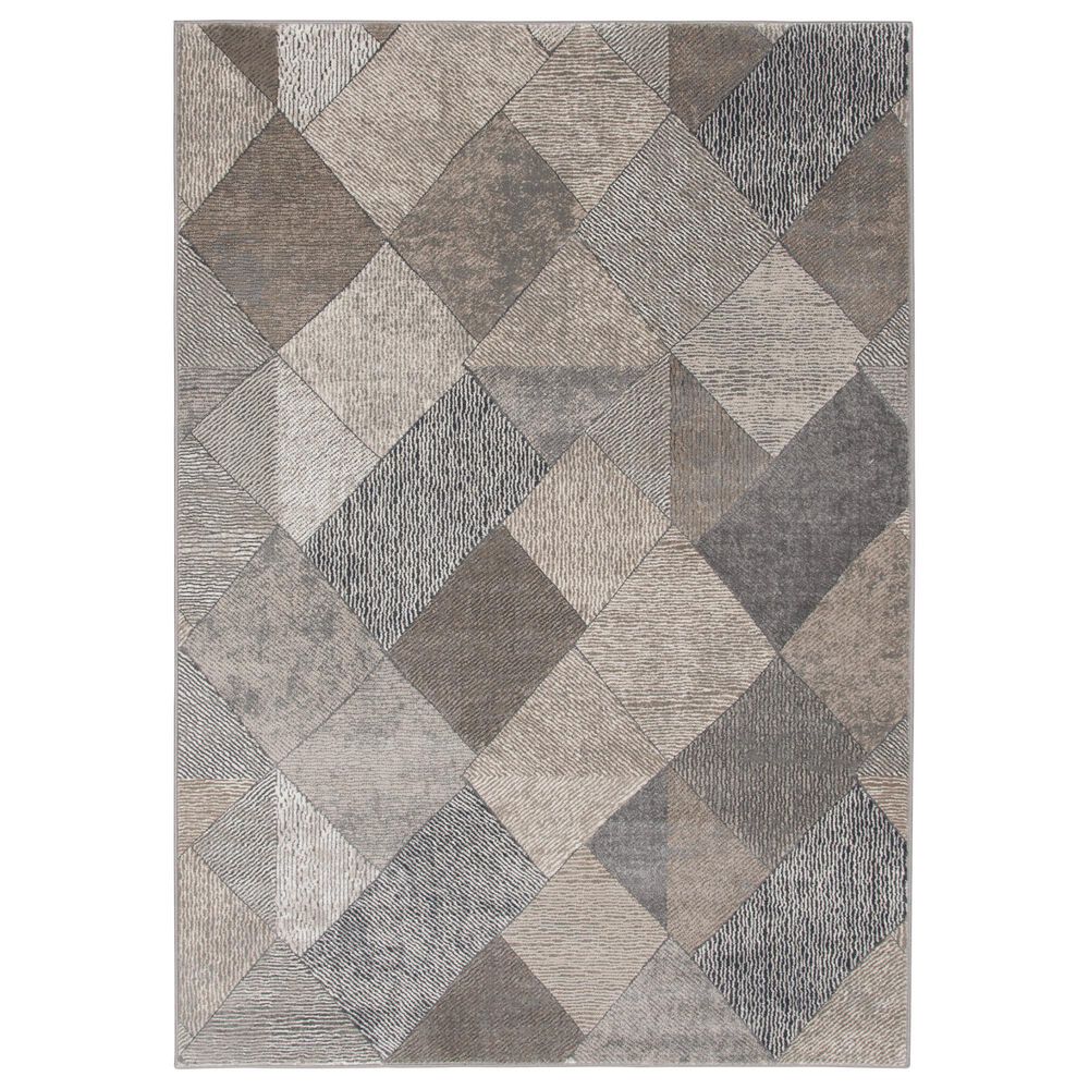 Central Oriental Clearwater Adita 5" x 7"6" Oyster and Chalk Area Rug, , large
