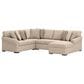 Ashley LadyMae 4-Piece Stationary Right Facing Sectional with Chaise in Twill, , large