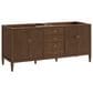 James Martin Vanities Myrrin 72" Double Bathroom Vanity in Mid-Century Walnut with 3 cm Eternal Jasmine Pearl Silestone Top, Rectangular Sinks and FreePower Wireless Charger, , large