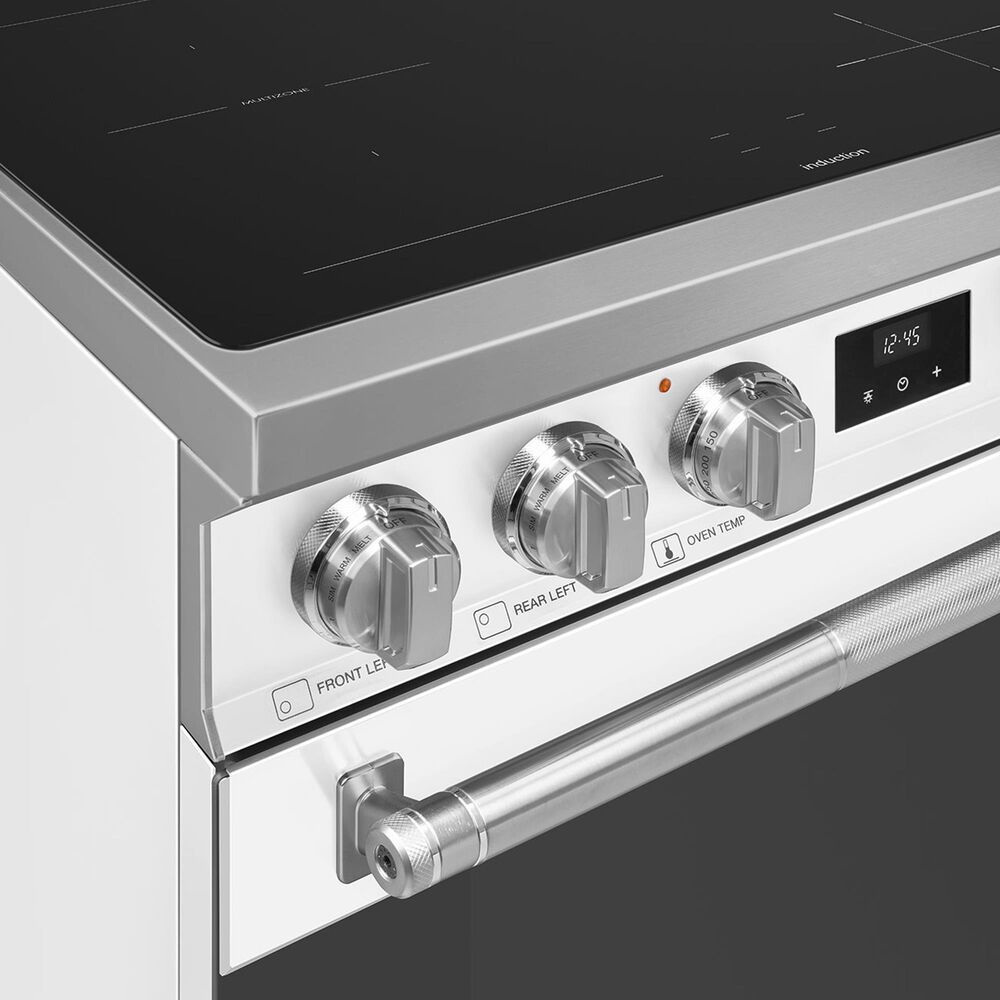 SMEG Professional 30" Induction Electric Range in Matte White, , large