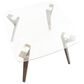 Lumisource Folia Dining Table in Clear/Walnut, , large