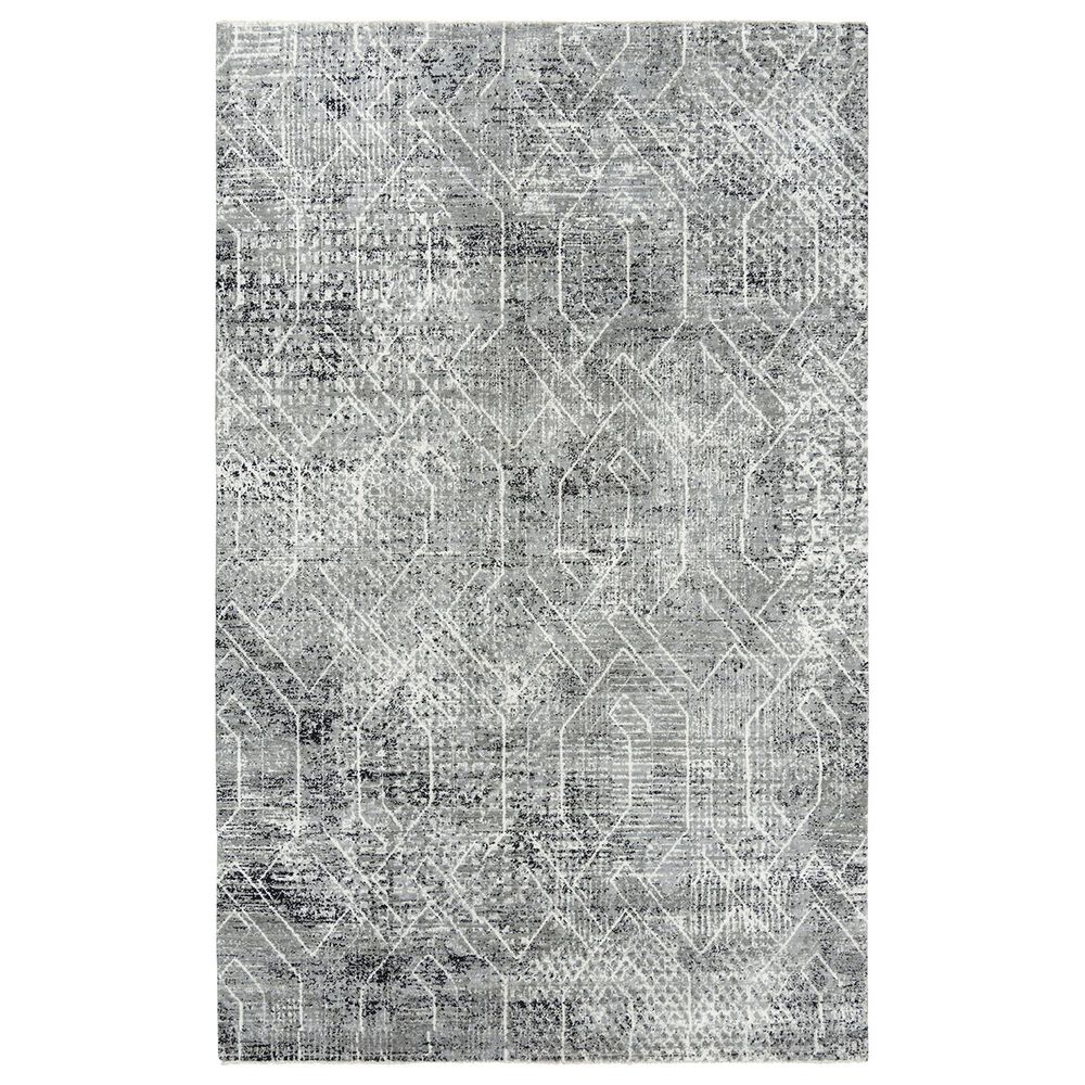 RIZZY Couture 10" x 13" Black and Ivory Area Rug, , large