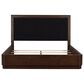 Millenium Dilenno California King Panel Bed in Dark Brown with USB Ports, , large