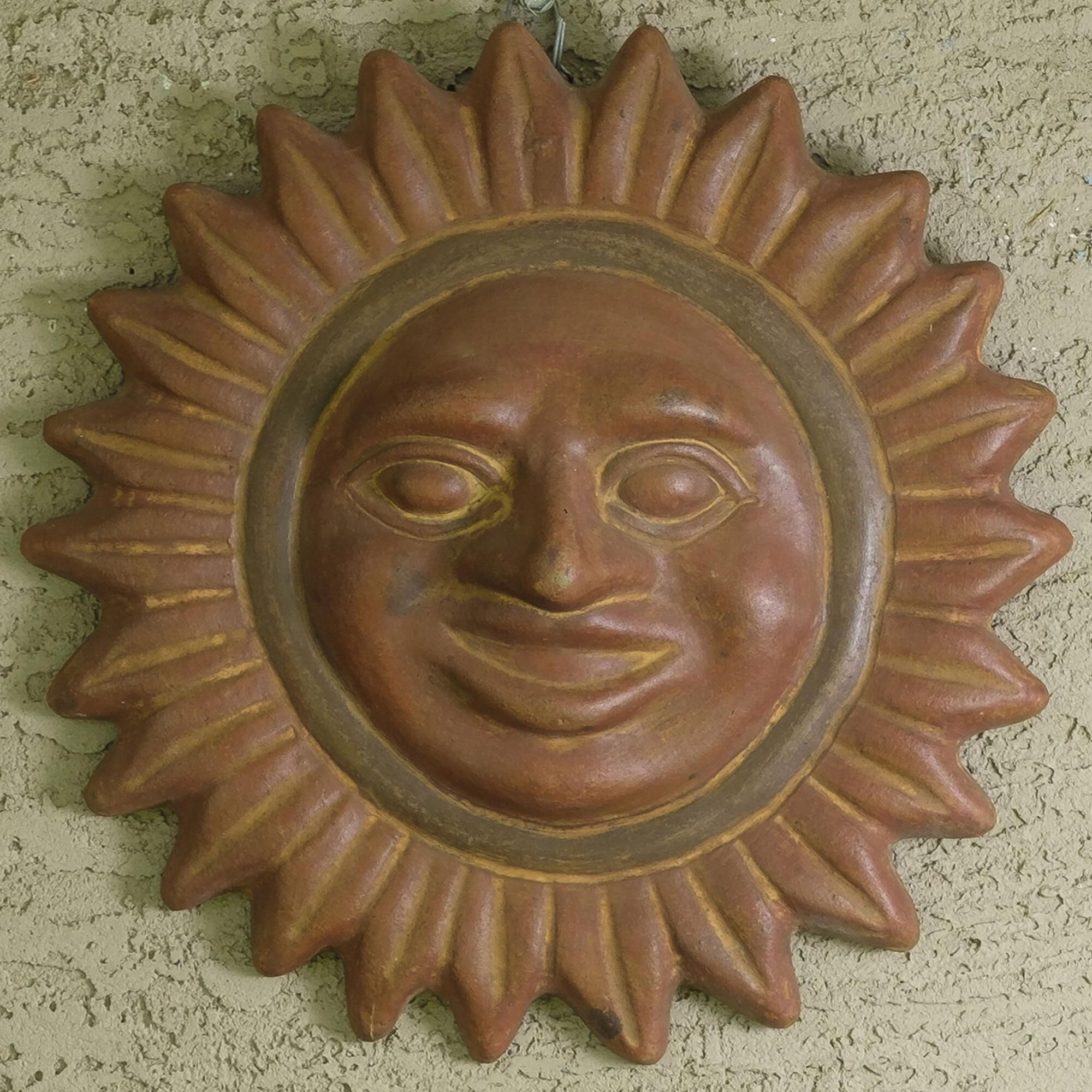 Zentro Living Sol Patio Sun Face in Dark Copper