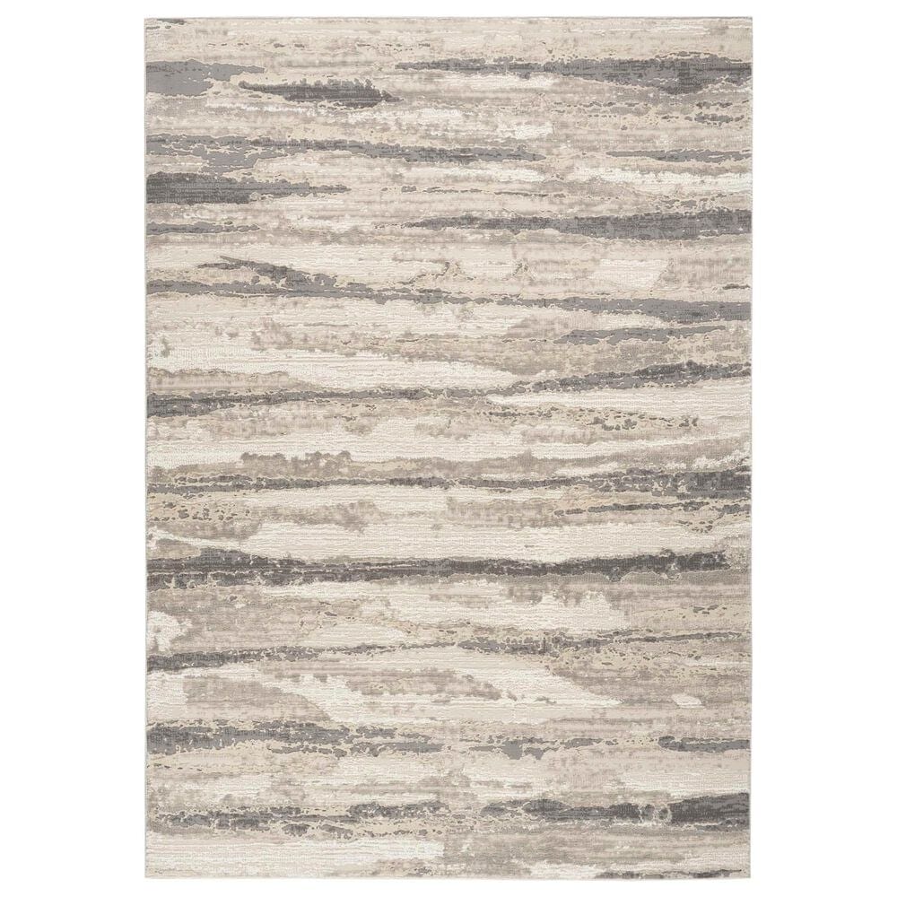 Nourison Sustainable Trends SUT03 7"10" x 9"10" Ivory and Multicolor Area Rug, , large