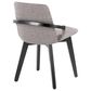 LumiSource Cosmo Accent Chair with Fabric Cushion in Grey, , large