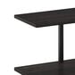 HOMLUX Turn-N-Tube 2-Tier Wide Display Shelf in Espresso and Black, , large