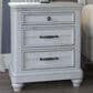 Emerald Home Furnishings New Haven 3-Drawer Nightstand in Oyster Shell, , large