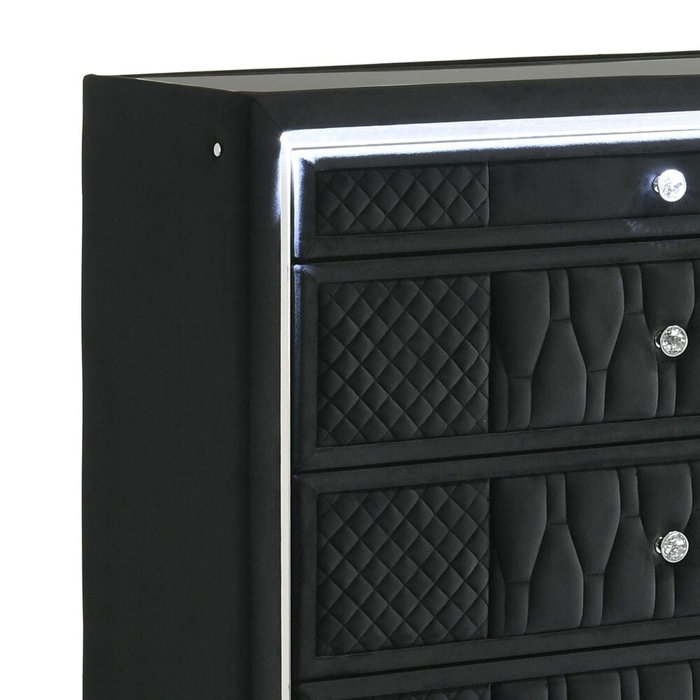 Pacific Landing Lorient 5-Drawer Chest in Black, , large